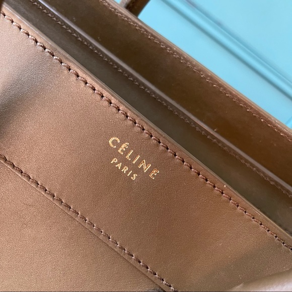 Sold CELINE 💚 LUGGAGE MINI OLIVE GREEN TAUPE - Picture 2 of 16